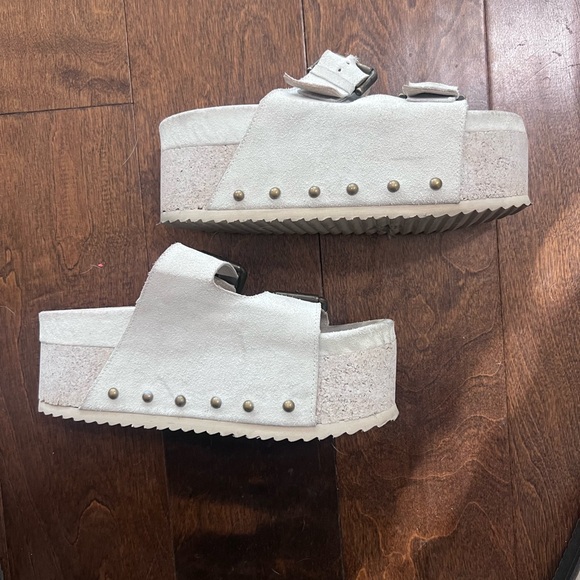 Rule breaker platform Sandals with Buckles -free people - Picture 4 of 7